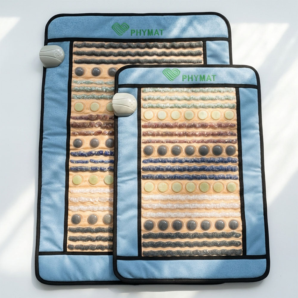 compare two size chakra heated mat